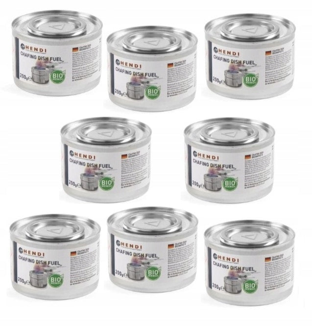 PASTE FUEL HEATERS 200g FONDUE CAN 8 pcs