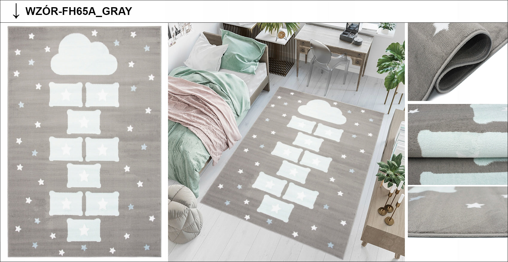 PASTEL CARPET 120x170 COLORFUL DESIGNS FOR CHILDREN Manufacturer code DYWAN PASTELOWY WZORY DLA DZIE