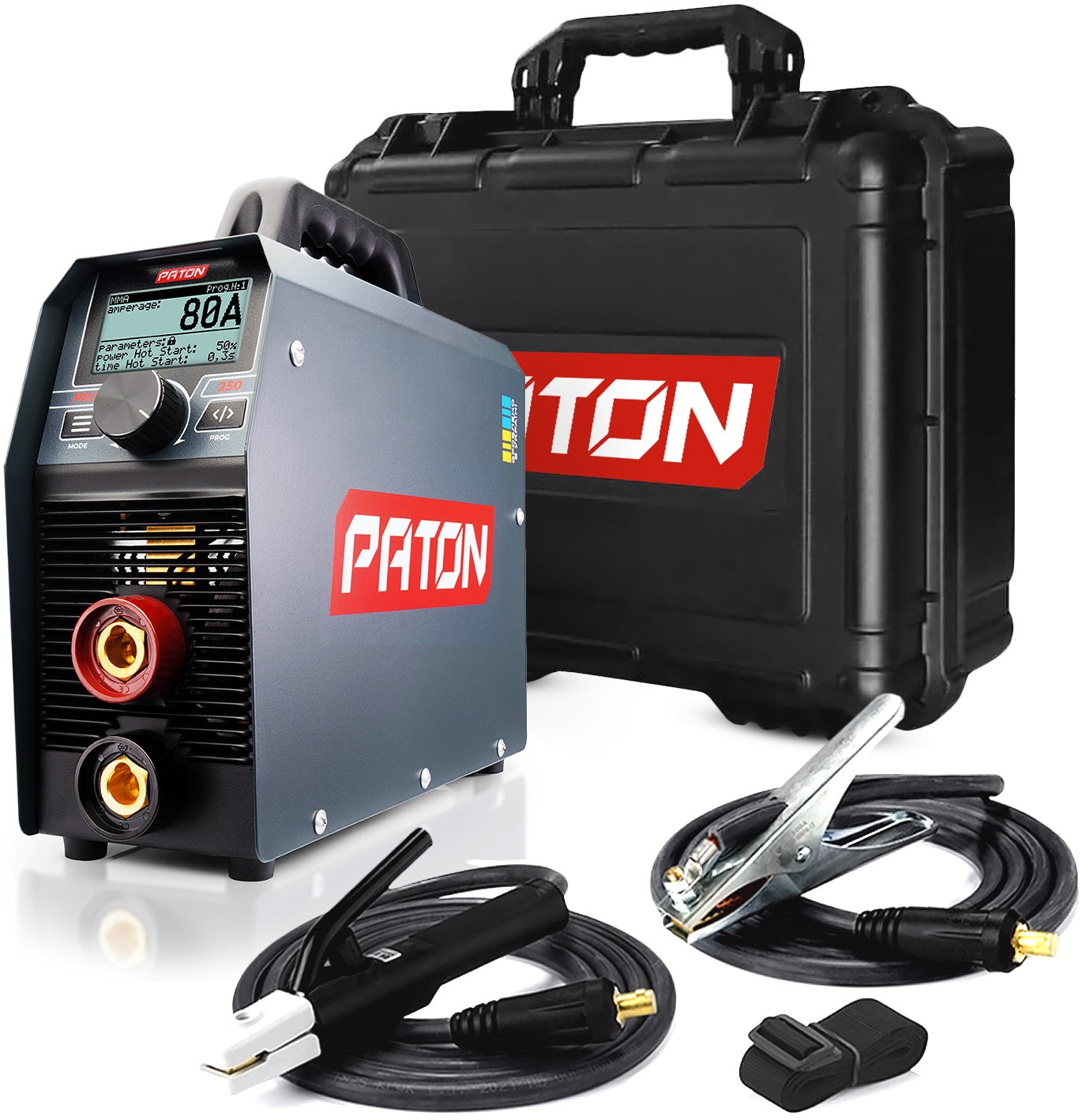 PATON PRO-250A INVERTER ELECTRODE WELDING MACHINE WITH CASE 230V MMA TIG PULSE Manufacturer code VDI-250P