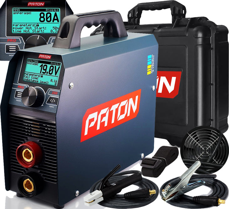 PATON PRO-250A INVERTER ELECTRODE WELDING MACHINE WITH CASE 230V MMA TIG PULSE