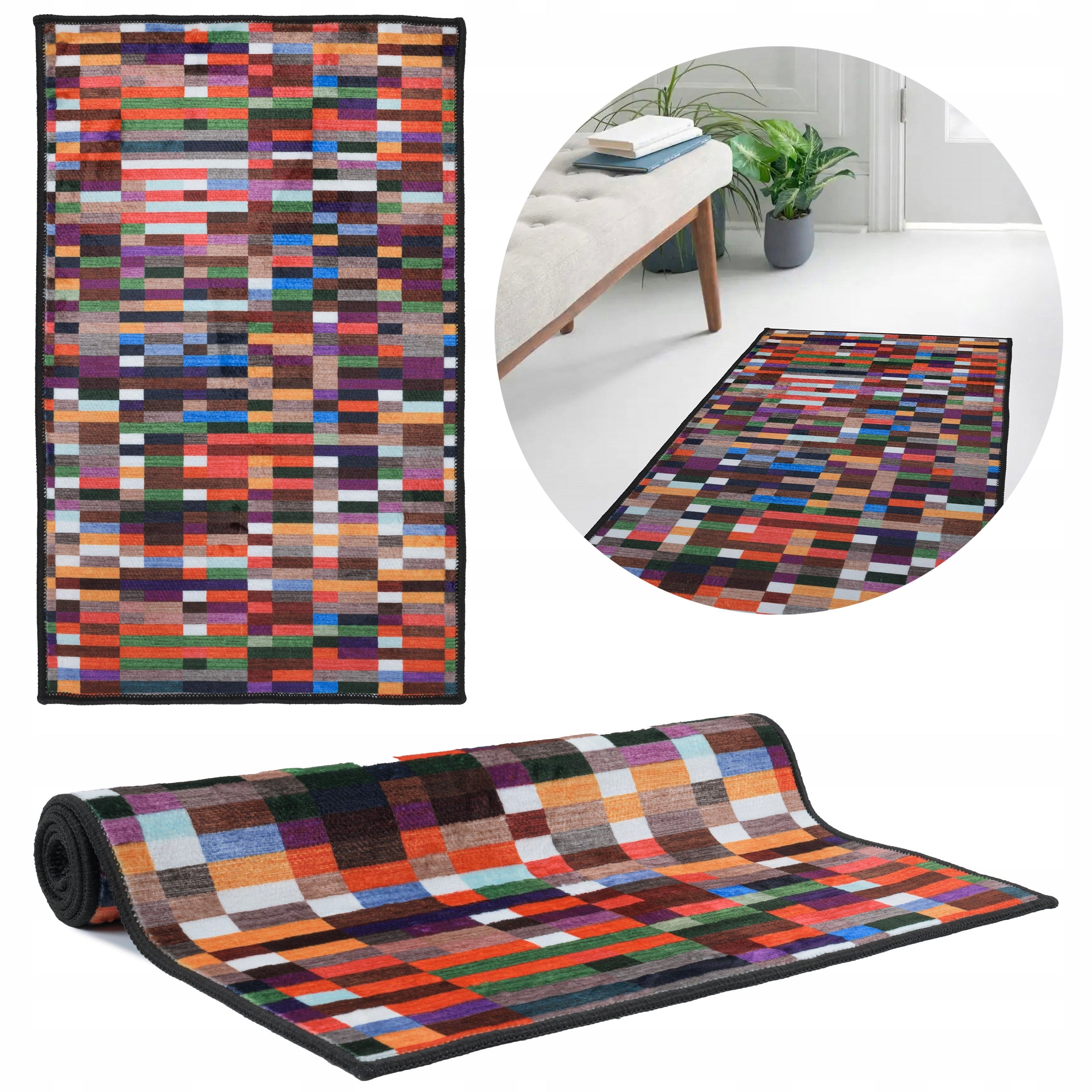 PAVEMENT FOR KITCHEN NON-SLIP 50x80cm SOFT KITCHEN RUG WASHABLE Packaging status original