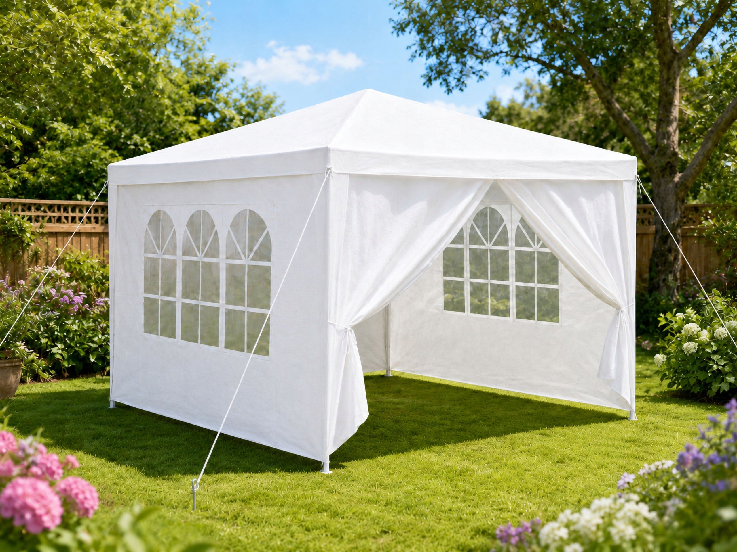 PAVILION GARDEN TENT 3x3 m FOR GARDEN FOR BIRTHDAY PARTY GRILL CHRISTENING Manufacturer code 611288MG