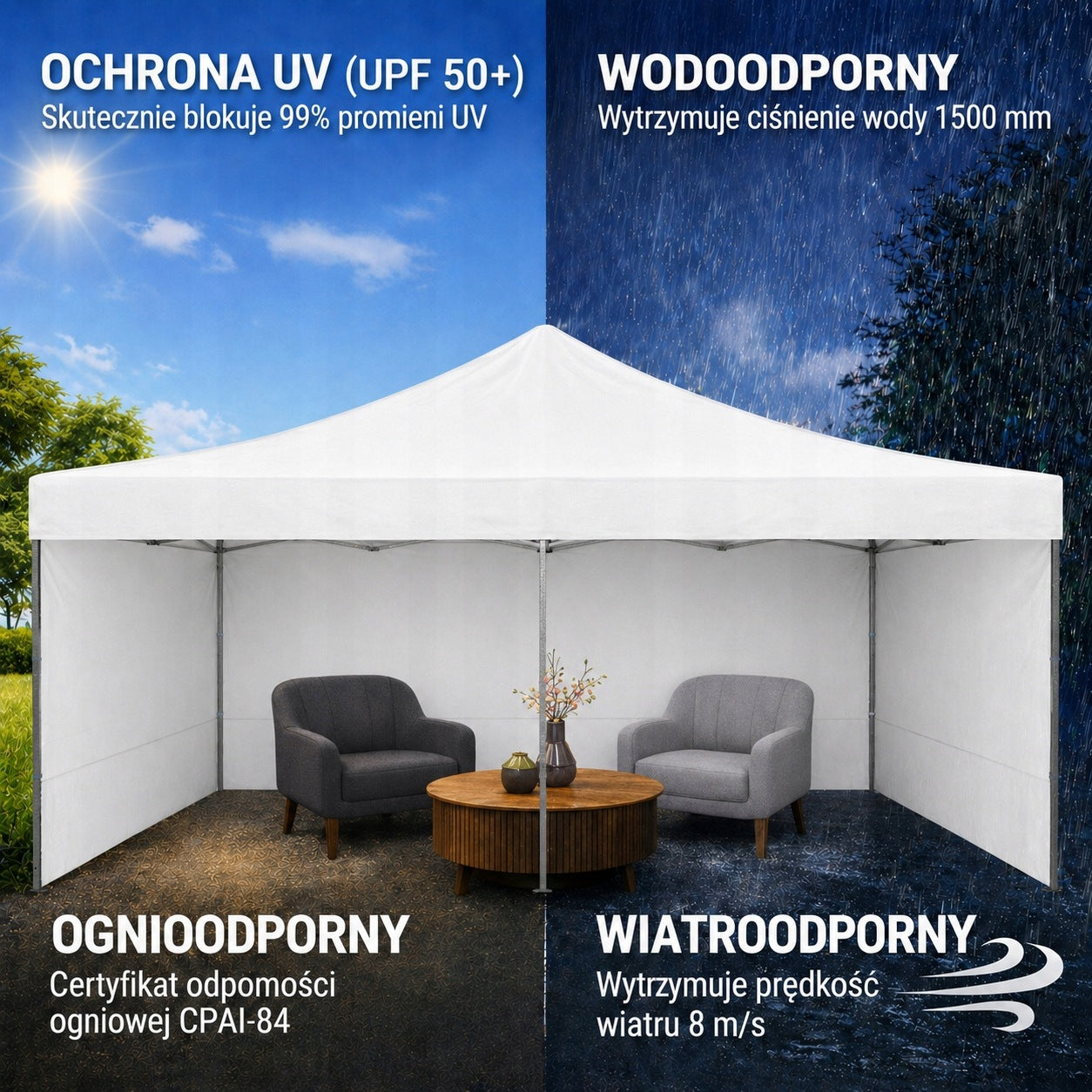 PAVILION TRADE TENT GARDEN MARKET EXPRESS CATERING 3x6 + BAG Length 6 m