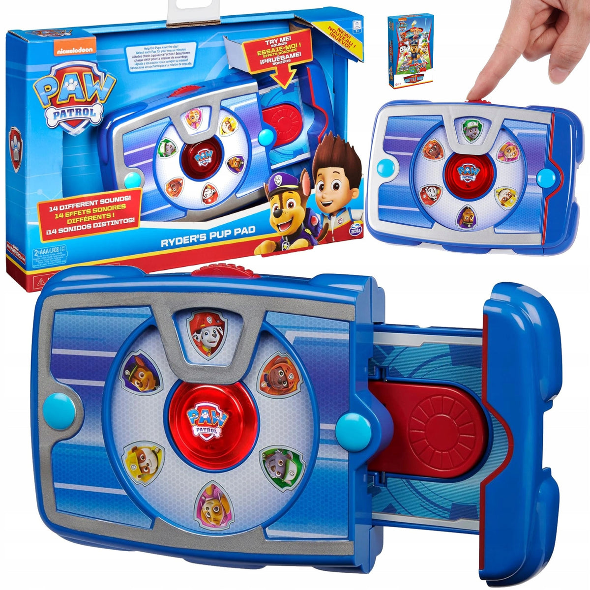 PAW PATROL INTERACTIVE RYDER TABLET WITH SOUNDS RYDER PAD + FREEBIE GAME