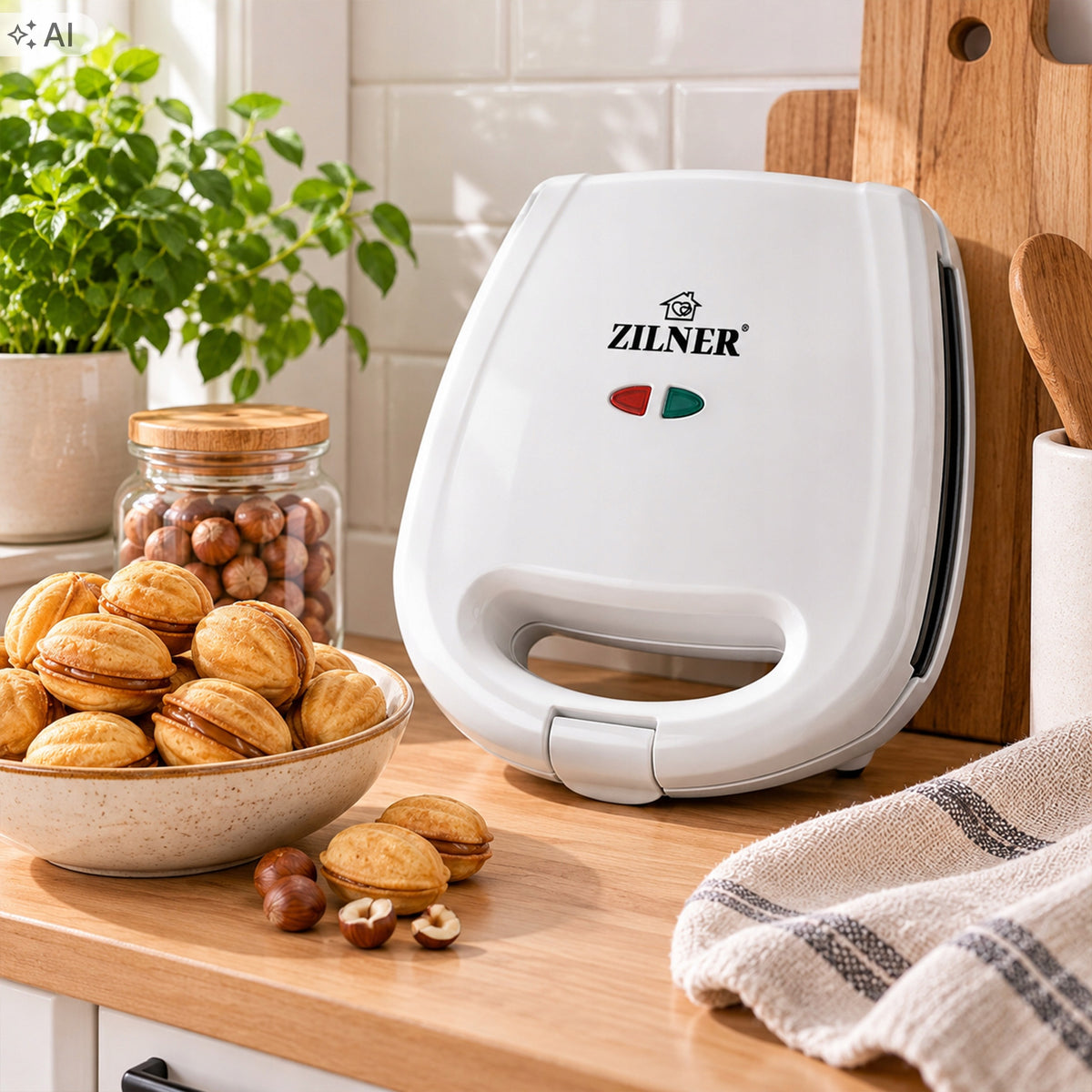 PEANUT TOASTER 24 PIECES COOKIE MAKER MACHINE 1600W Manufacturer code ZL-110