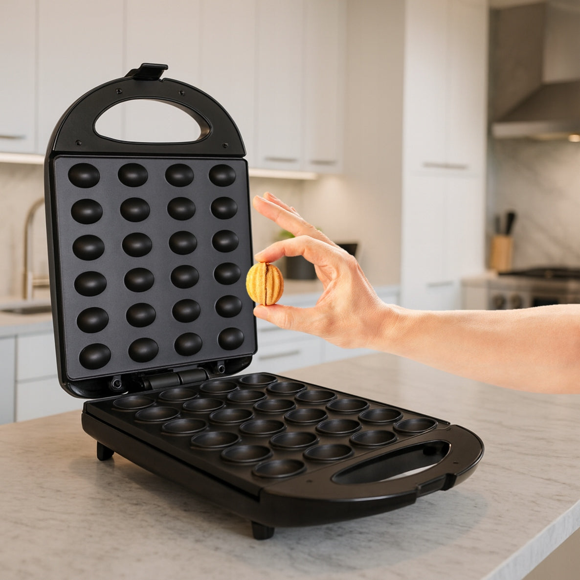 PEANUT TOASTER MOLD NONSTICK COOKIE COATING 24 PCS 1600W Power rating 1600 W