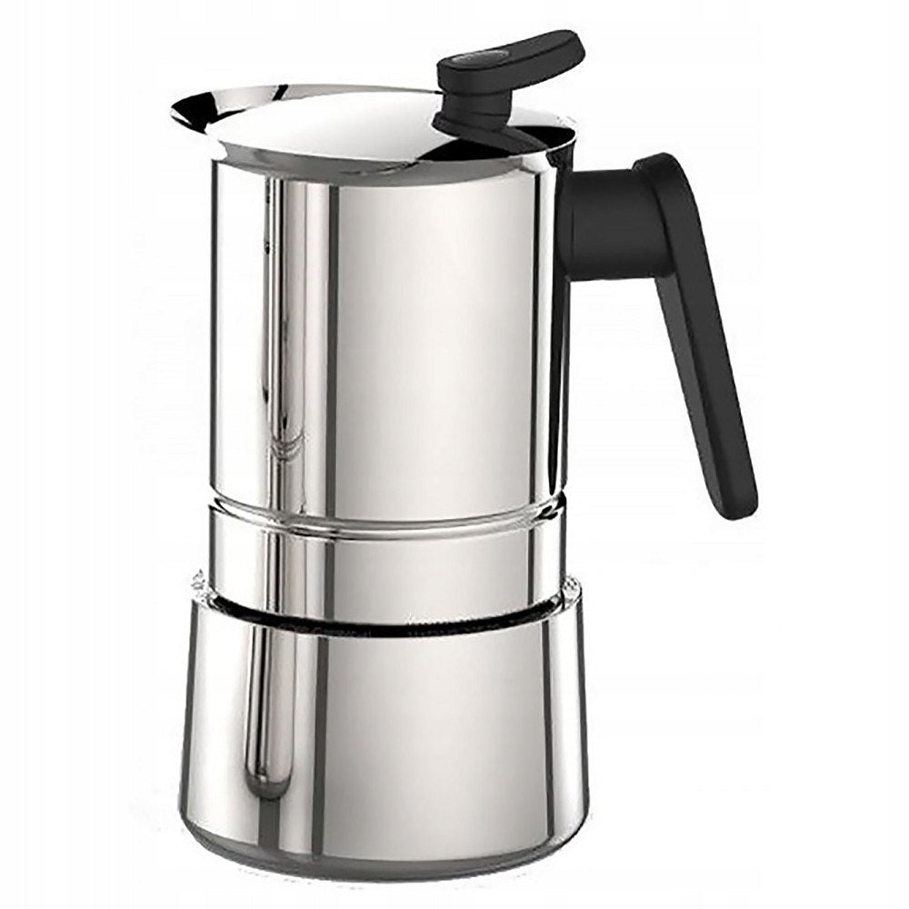 PEDRINI MOKA COFFEE MAKER STEEL 6 cups, silver colour, capacity