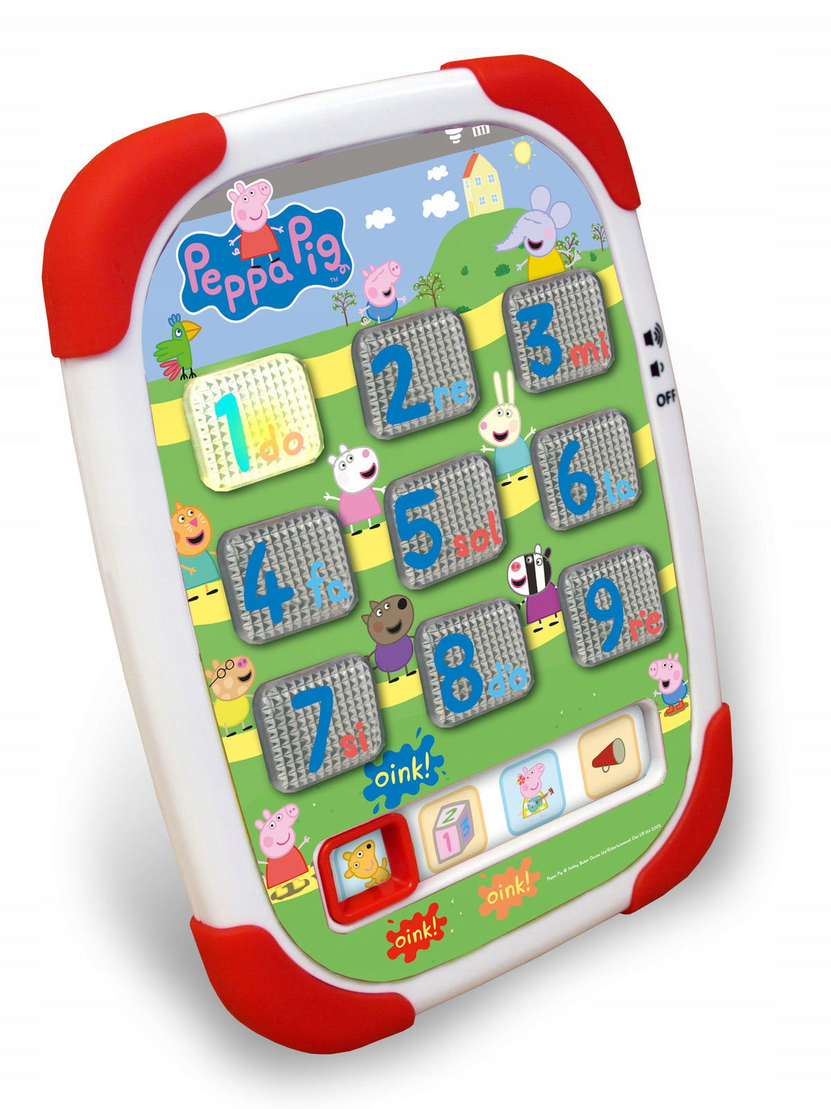 PEPPA PIG EDUCATIONAL TABLET FOR CHILDREN Polish Color white