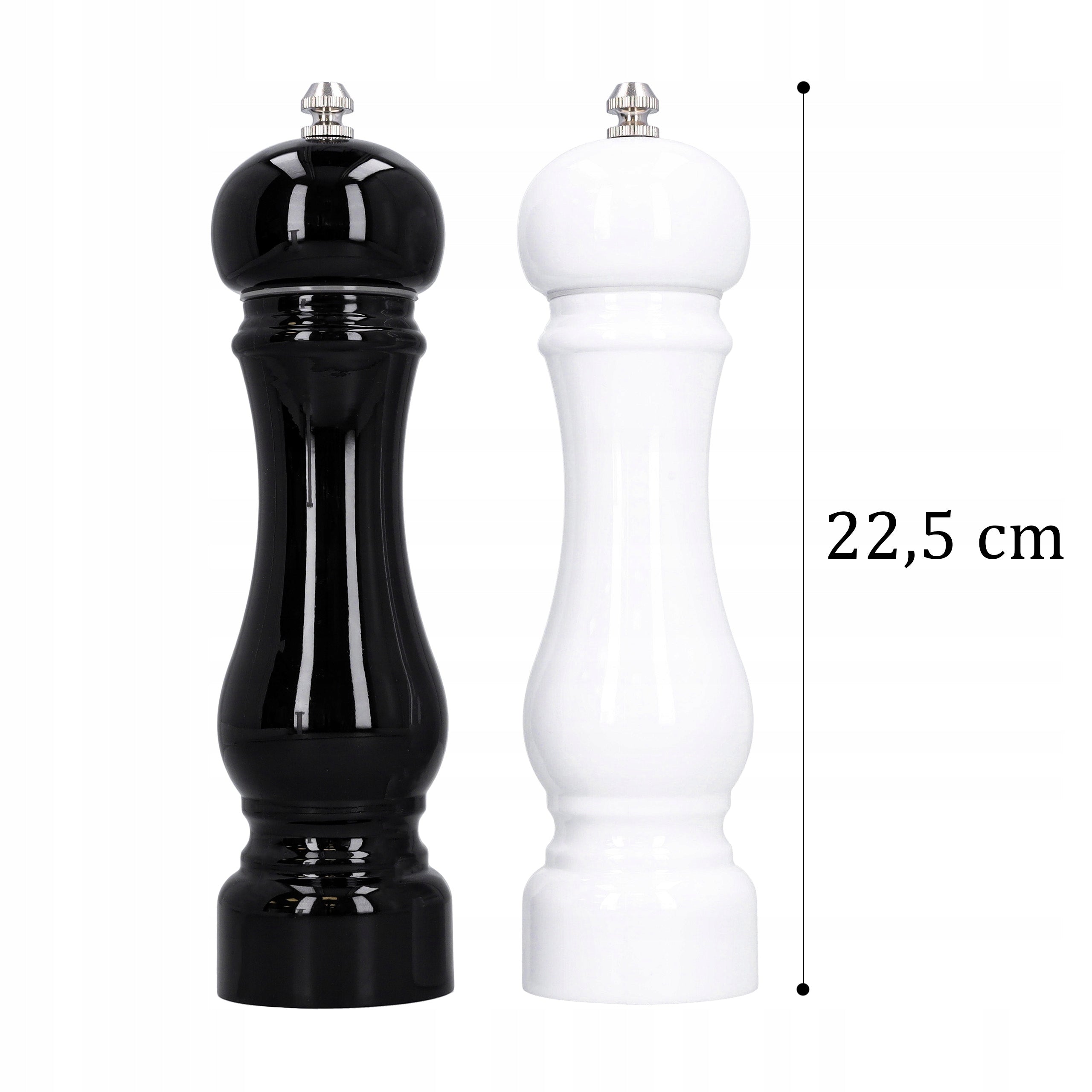 PEPPER AND HAND SALT GRINDER FOR GRINDING WHITE AND BLACK 22,5 CM Packaging status original