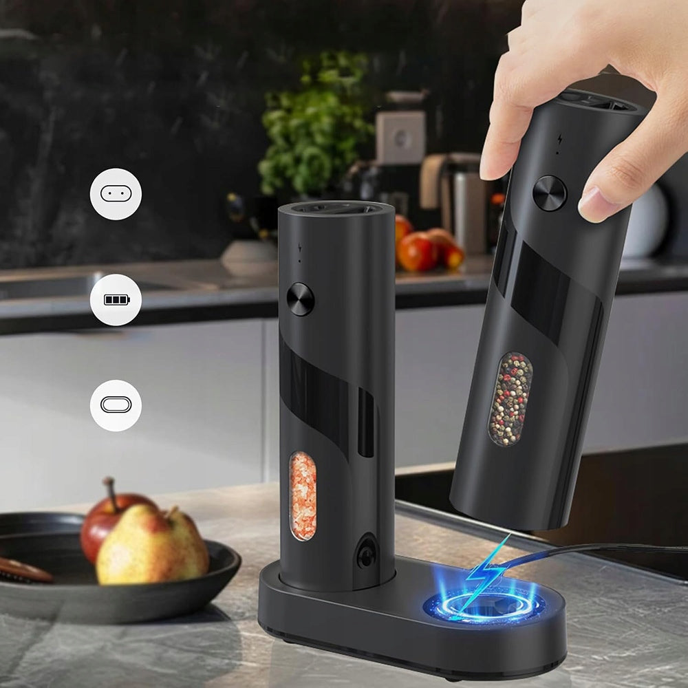 PEPPER AND SALT GRINDER ELECTRIC ADJUSTMENT ELEGANT SET x2 Kind electric grinder