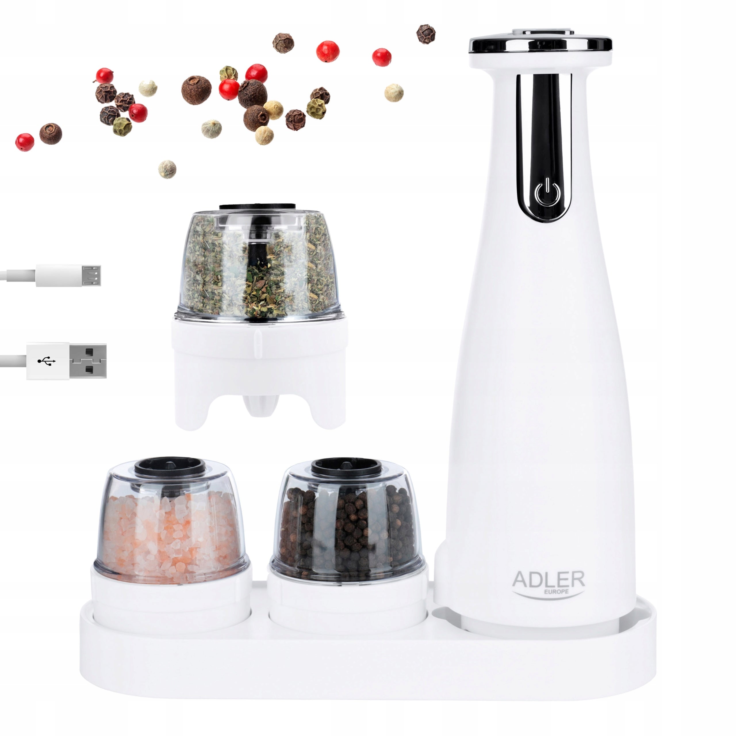 PEPPER AND SALT MILL ELECTRIC 3-in-1 SET EAN (GTIN) 5903887809788