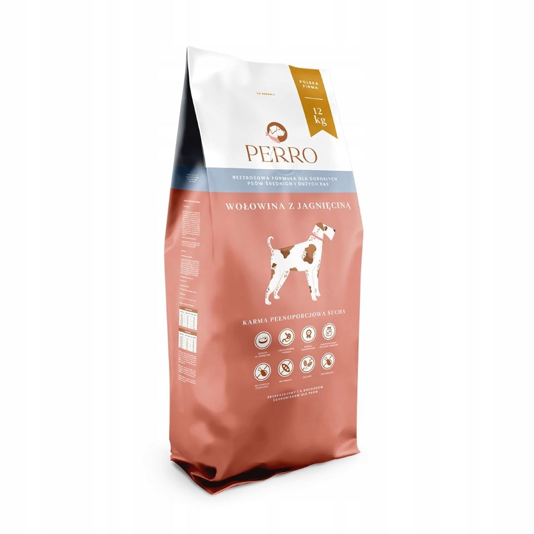 PERRO Lamb beef for medium and large breed dogs 12 kg