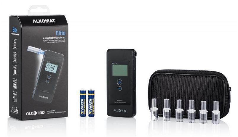 PERSONAL BREATHALYZER ALCOFIND ELITE POLICE LCD Color black