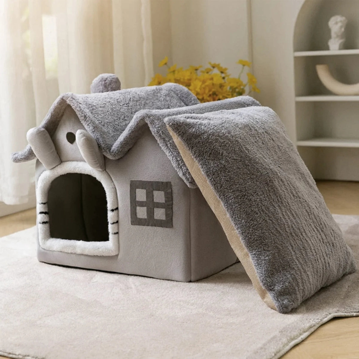 PET HOUSE CAT DOG BED BOOTH PLUSH BEDDING KENNEL Manufacturer code #9771