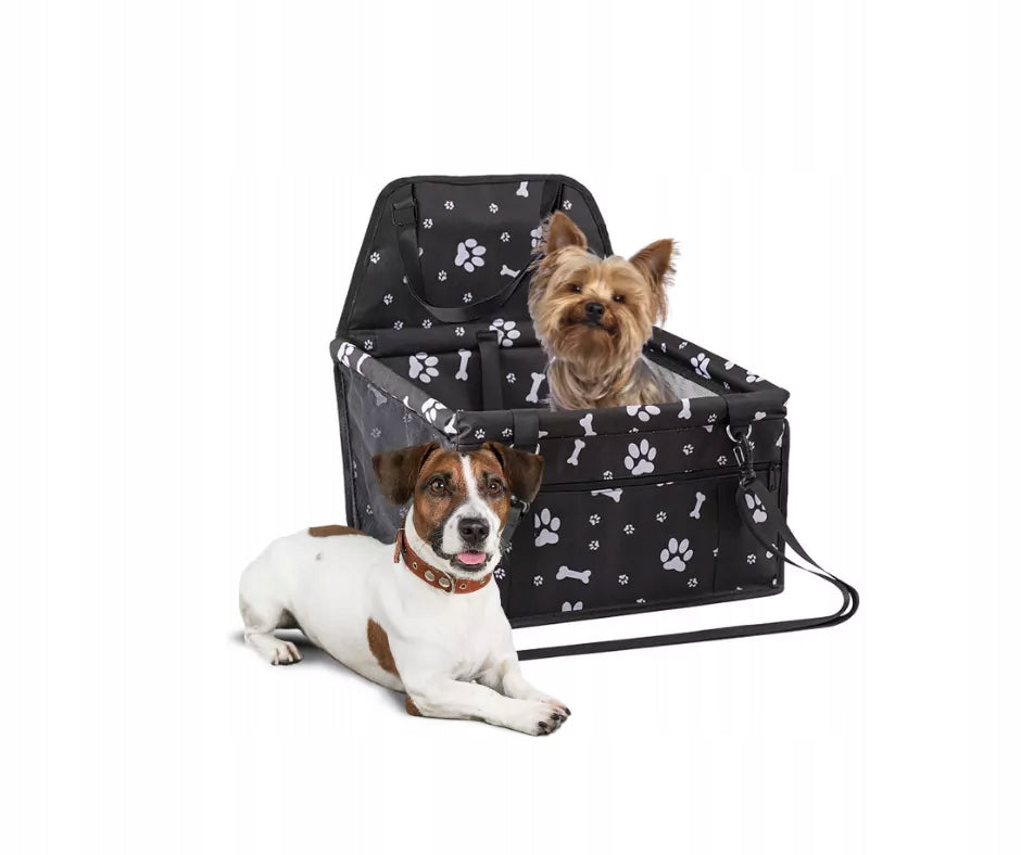 PET INN CAR SEAT BLACK WITH PAWS 40x32x21 Manufacturer code 260479