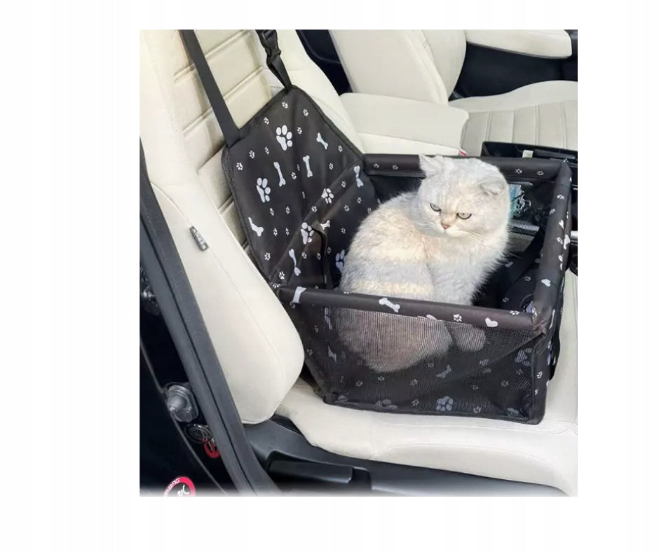 PET INN CAR SEAT PINK WITH PAWS 40x32x21 Brand Pet Inn