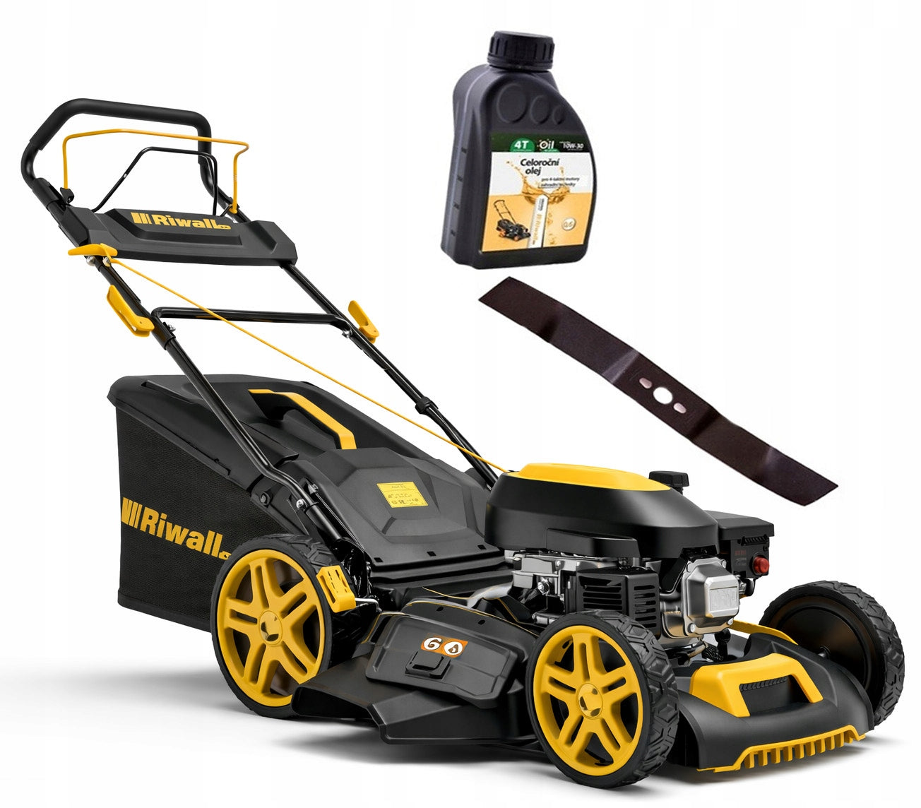 PETROL MOWER WITH DRIVE RIWALL RPM5190 SRV DRIVE 51CM CZECH STRONG