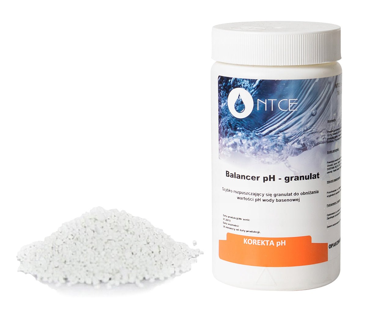 PH MINUS pH- Regulator Chemistry Lowering Ph Water Swimming Pool Jacuzzi NTCE 1,5 kg Packaging status original