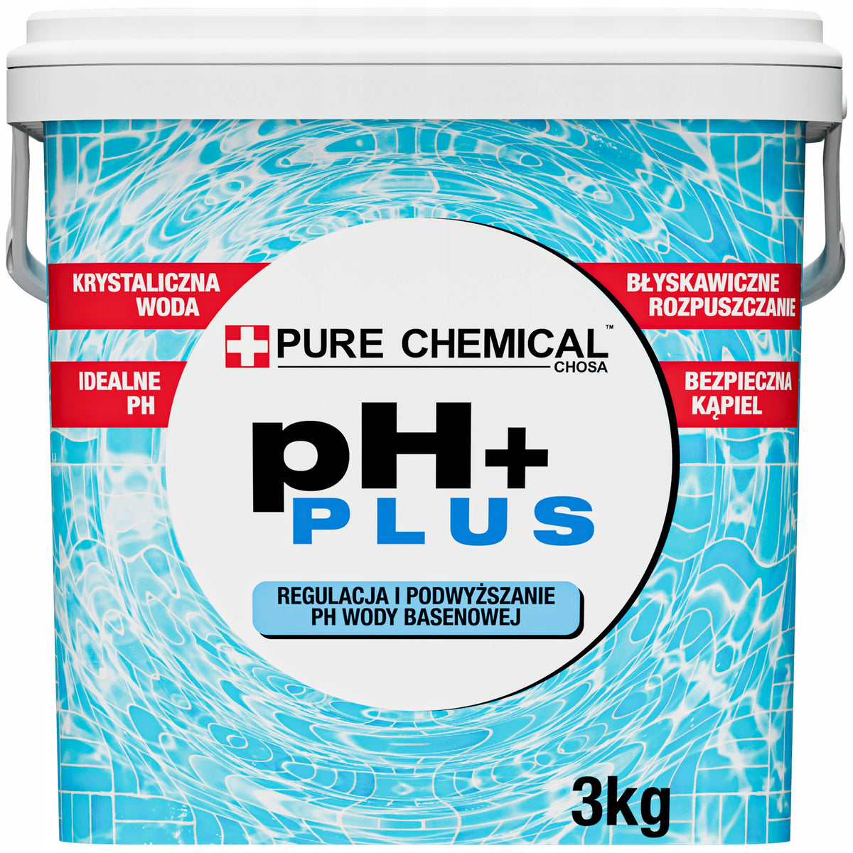 PH PLUS FOR POOL WATER PH REGULATOR INCREASES PH 3 kg
