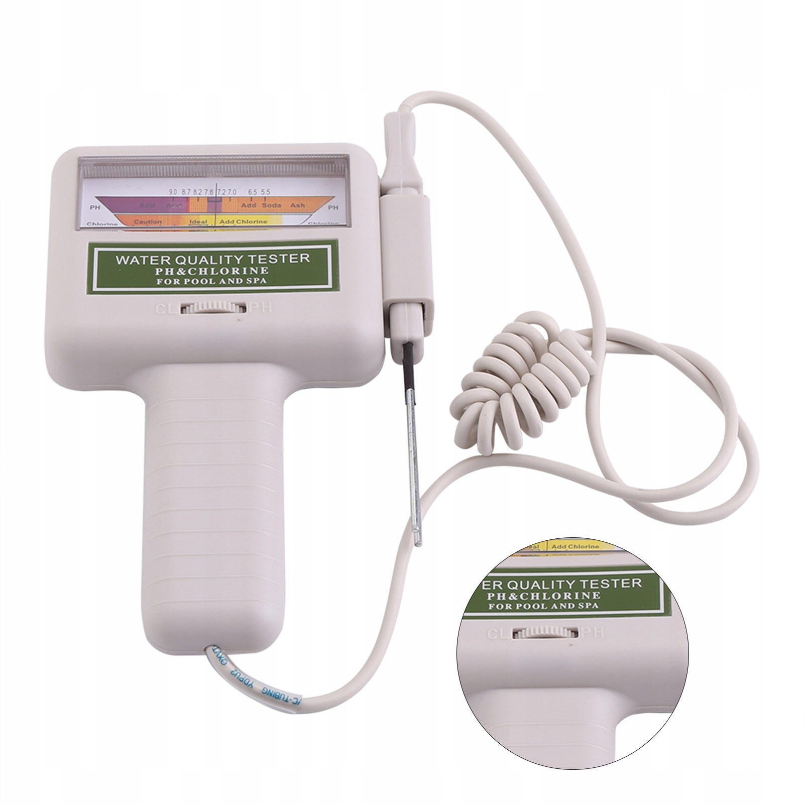 PH WATER TESTER METER AND CHLORINE LEVEL SUITABLE FOR 7.2-7.8PH POOL Kind tester