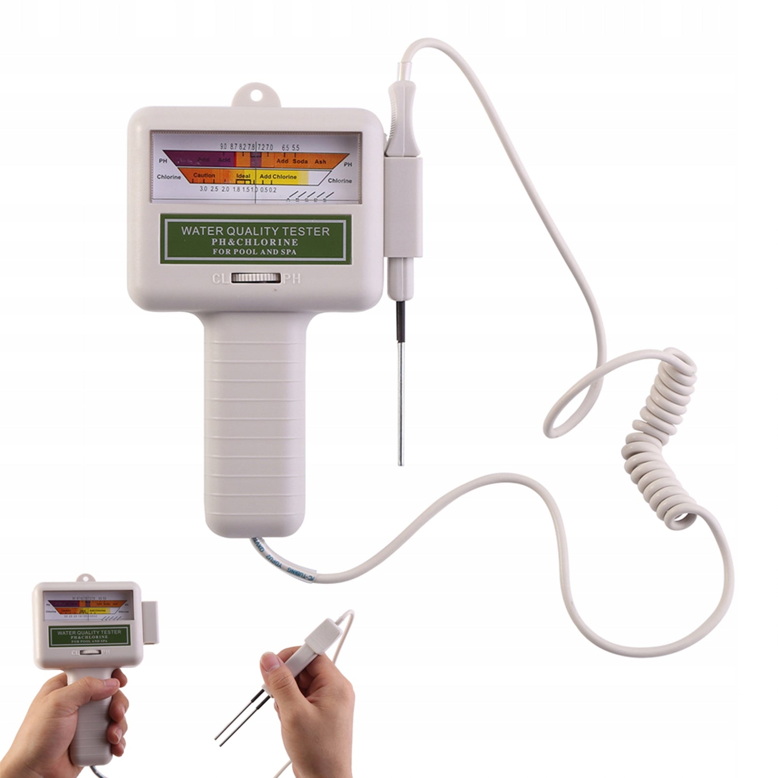 PH WATER TESTER METER AND CHLORINE LEVEL SUITABLE FOR 7.2-7.8PH POOL Manufacturer code AG_181