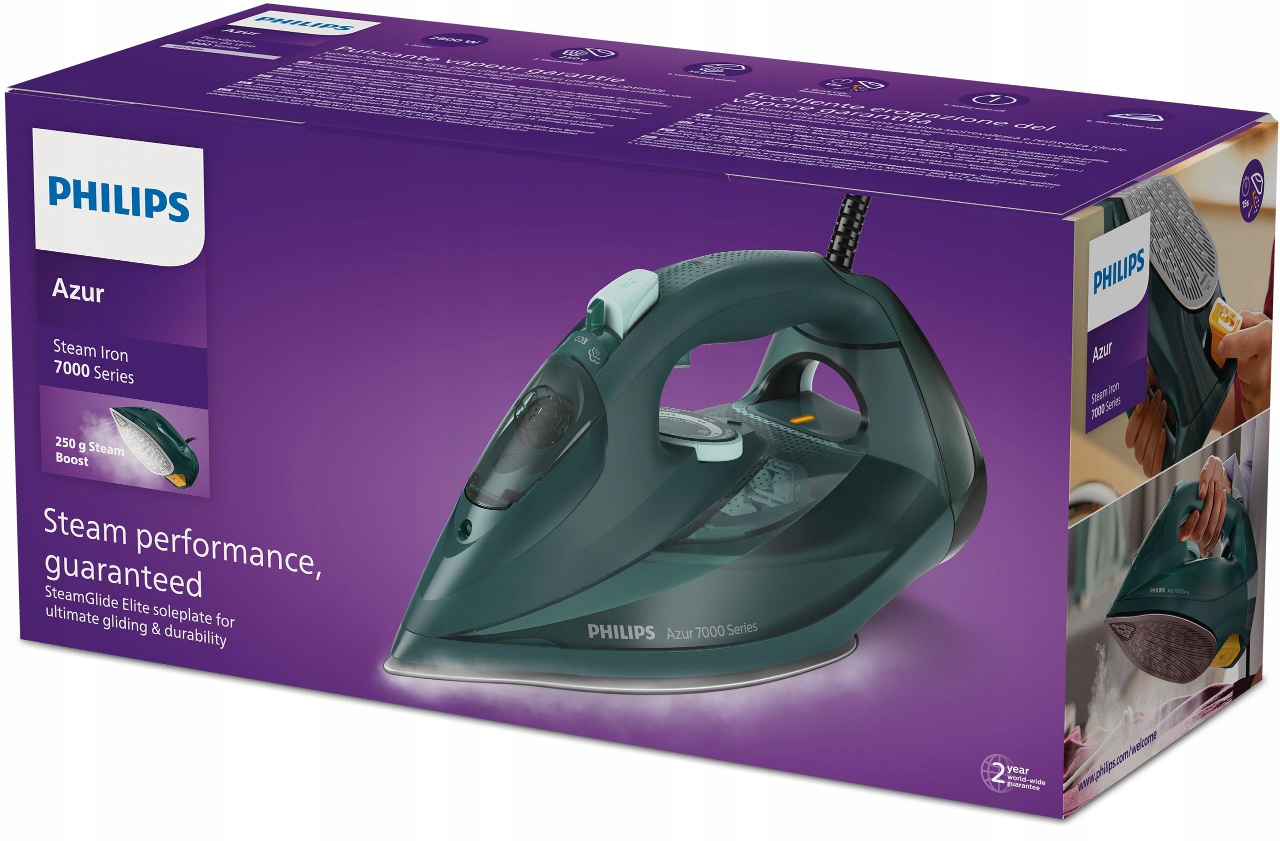 PHILIPS AZUR DST7050/70 SteamGlide Plus Series 7000 Manufacturer code DST7050/70