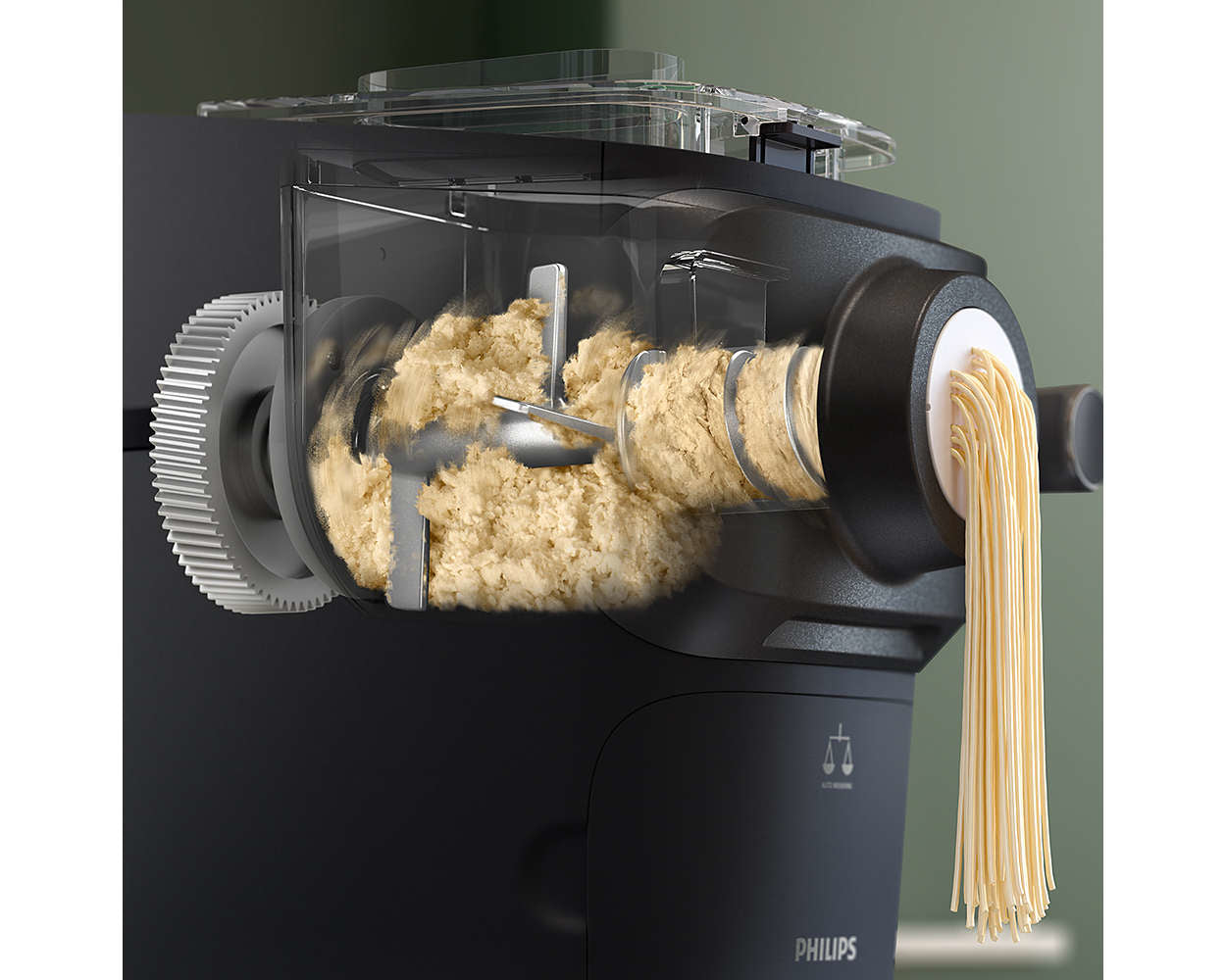 PHILIPS HR2665/93 Pasta Maker Automatic pasta machine 8 discs Brand Philips