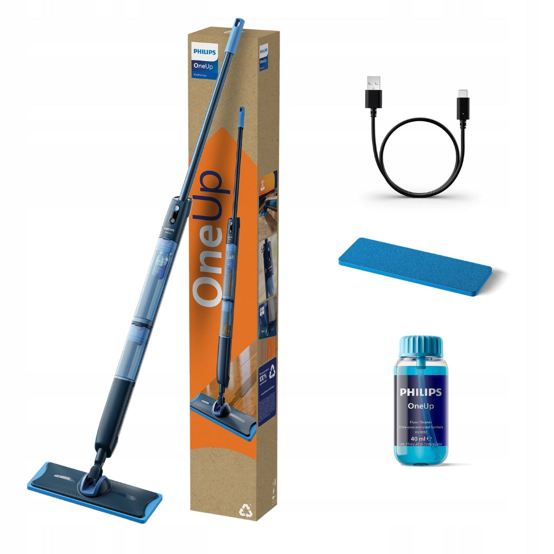 PHILIPS ONEUP XV5113/01 CORDLESS ELECTRIC MOP FOR ANY FLOOR Manufacturer code Mop elektryczny Bezprzewodowy PHILIPS 70 min