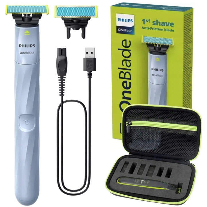 PHILIPS OneBlade First Shave - Shaver Trimmer Machine One QP1324/20 + CASE