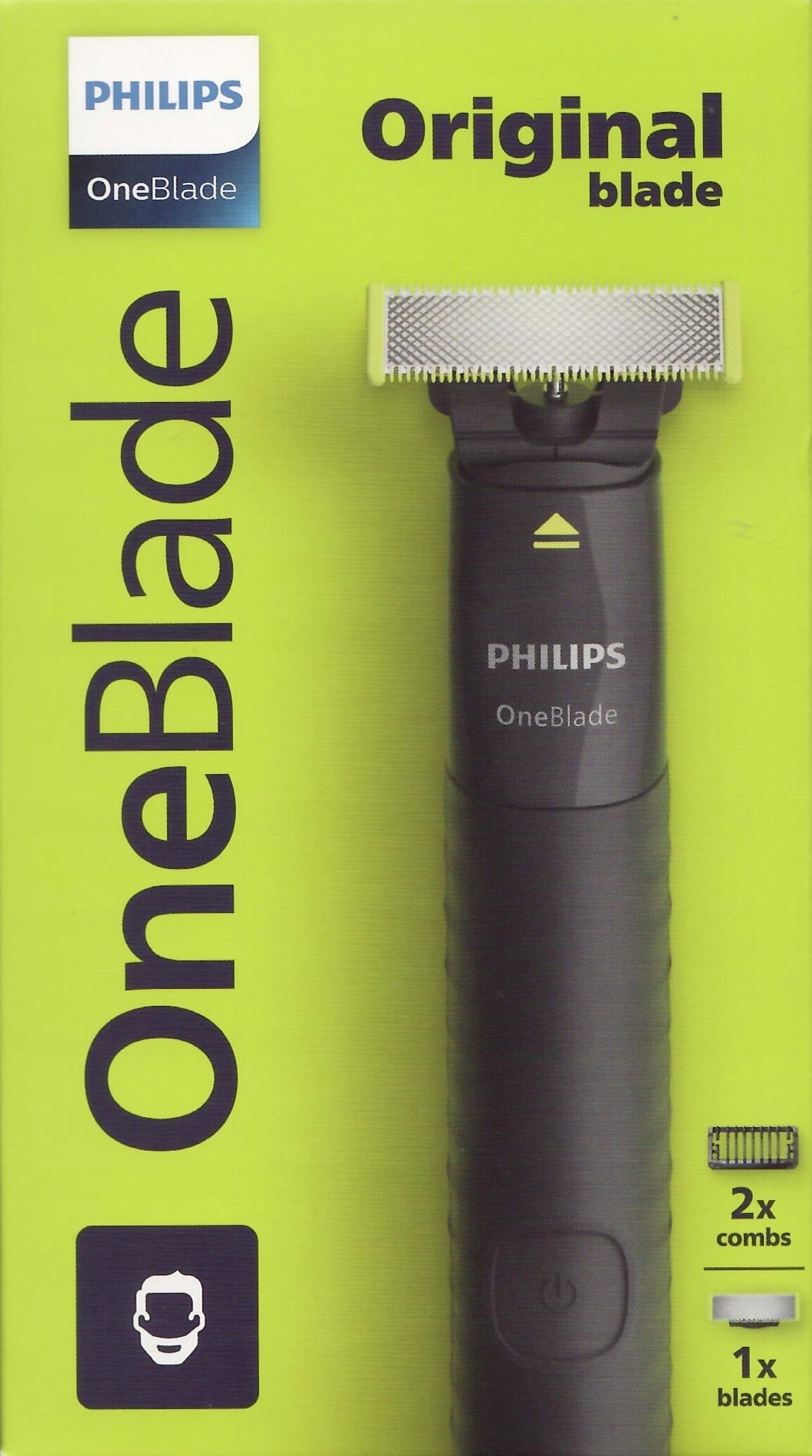 PHILIPS OneBlade QP1424/20 _ Original blade _ 2 caps Packaging status original