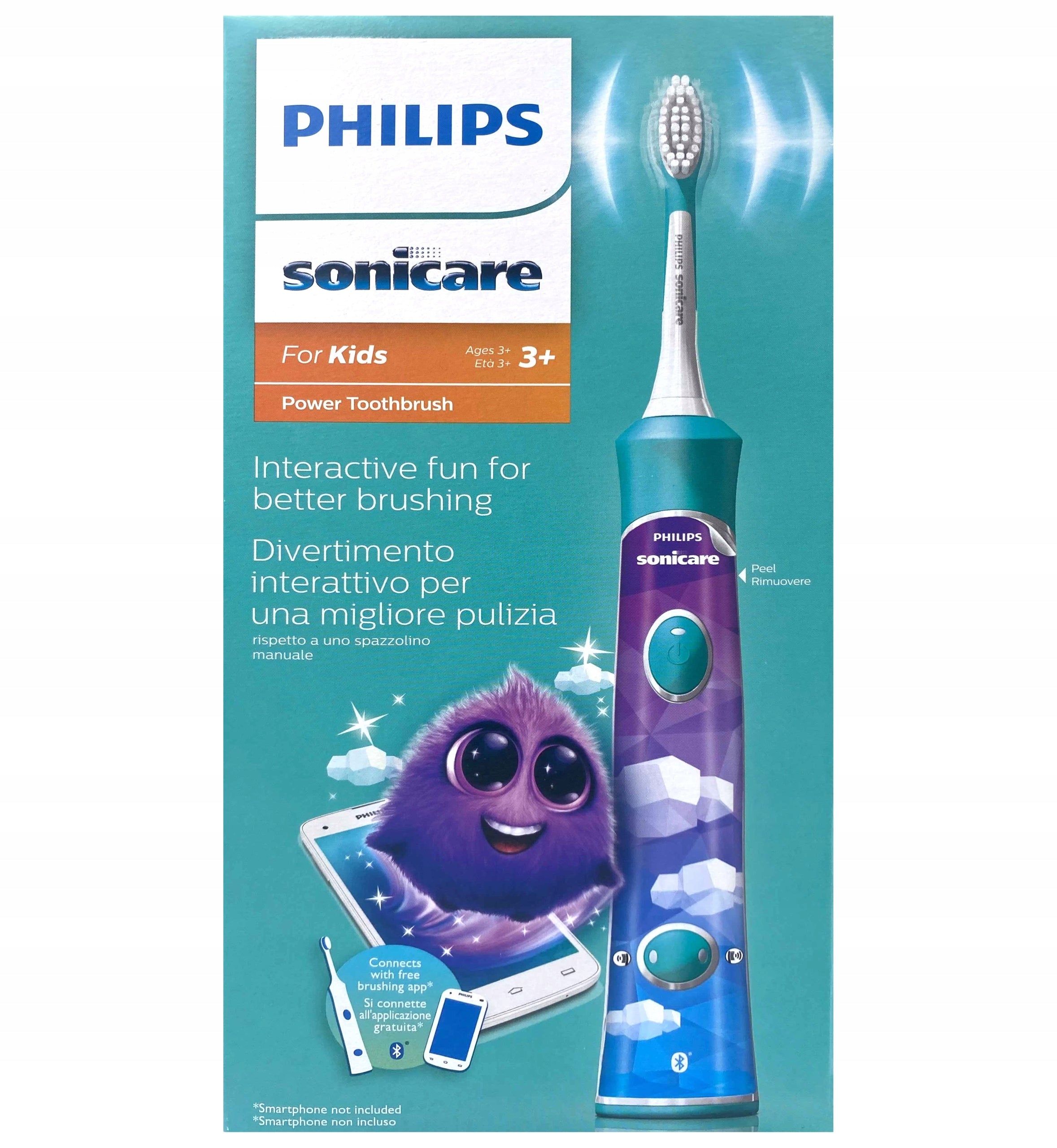 PHILIPS SONICARE KIDS SONIC TOOTHBRUSH FOR KIDS + CASE Brand Philips