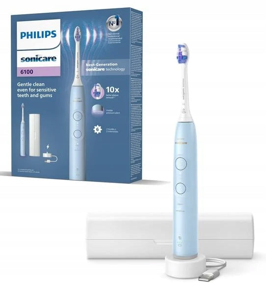 PHILIPS SONICARE Sonicare 6100 HX7406/02 White and blue Manufacturer code 8720689021784