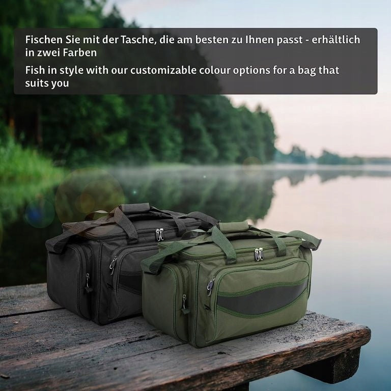 PHISIONICS Fishing Bag, 56 x 31 x 30 cm, Black Color black