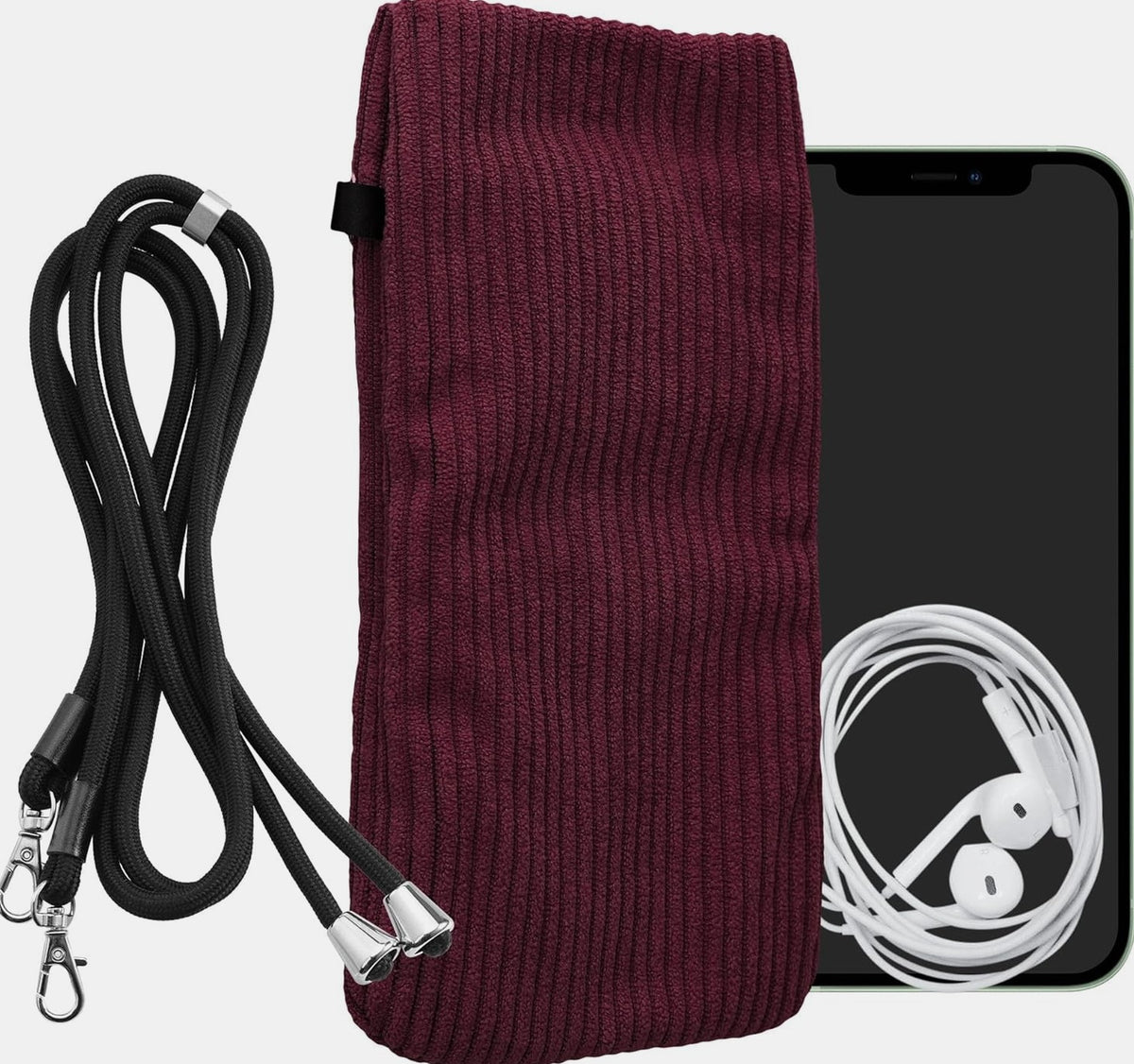 PHONE CASE COVER 7 INCH CORDUROY PROTECTIVE NECK HANGING