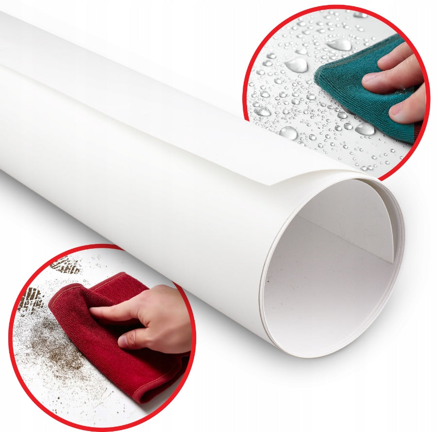 PHOTO BACKGROUND PVC 100x200cm WHITE VINYL - WHITE 100/200cm 1x2m
