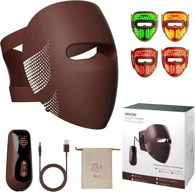 PHOTON MASK LED FACE WIRELESS 320 DIODES 4 COLOR PHOTOTHERAPY NIR Packaging status original
