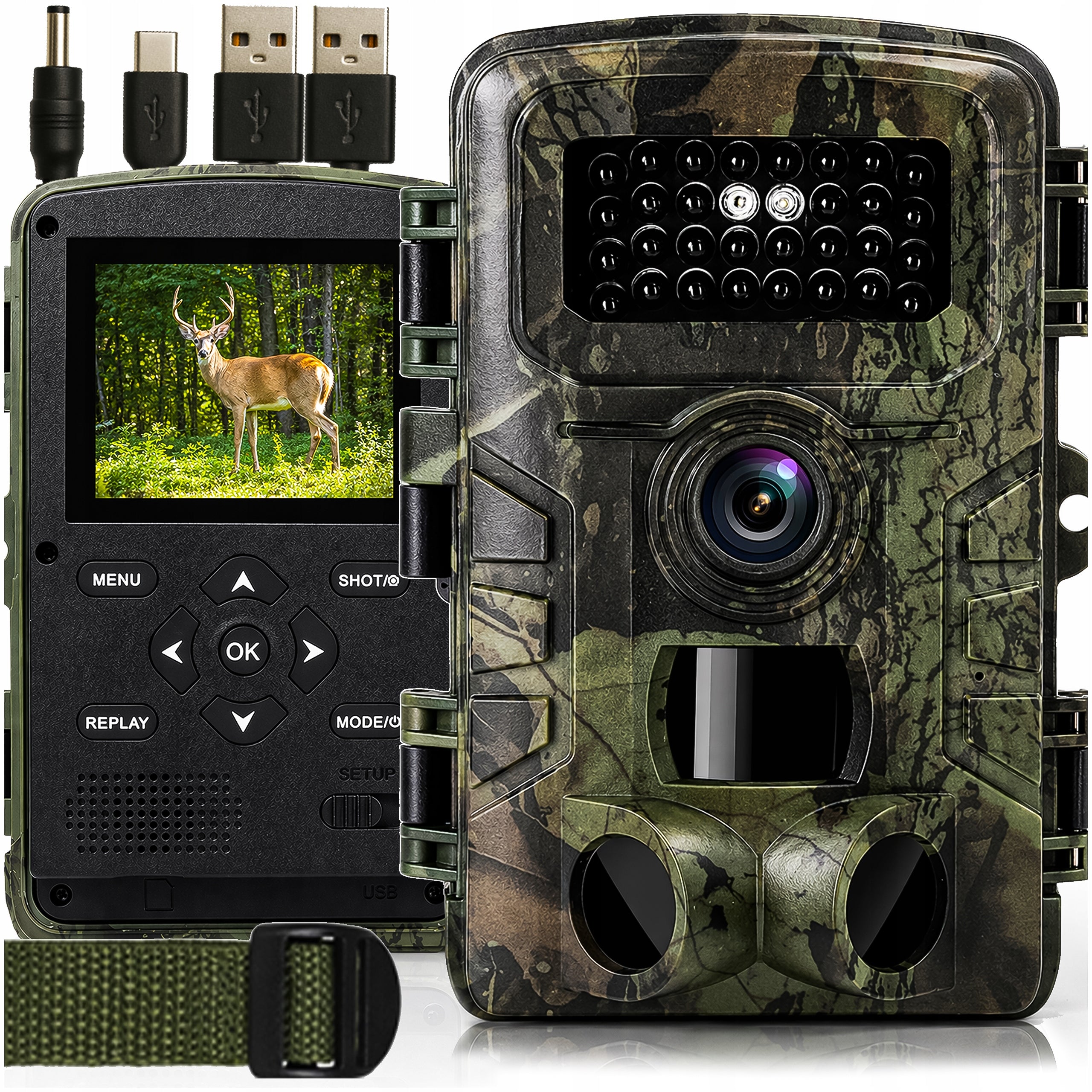 PHOTOTRAP IR FOREST CAMERA MPX 1920 X 1080 40 LEDS NIGHT MODE MULTI-SHOT