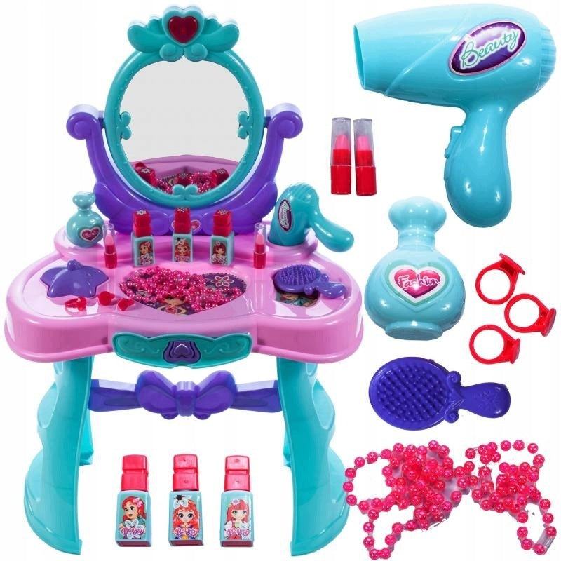 PIANO DRESSING TABLE GIRLS DRYER STOOL 74X44X23 CM MATADI Brand Matadi