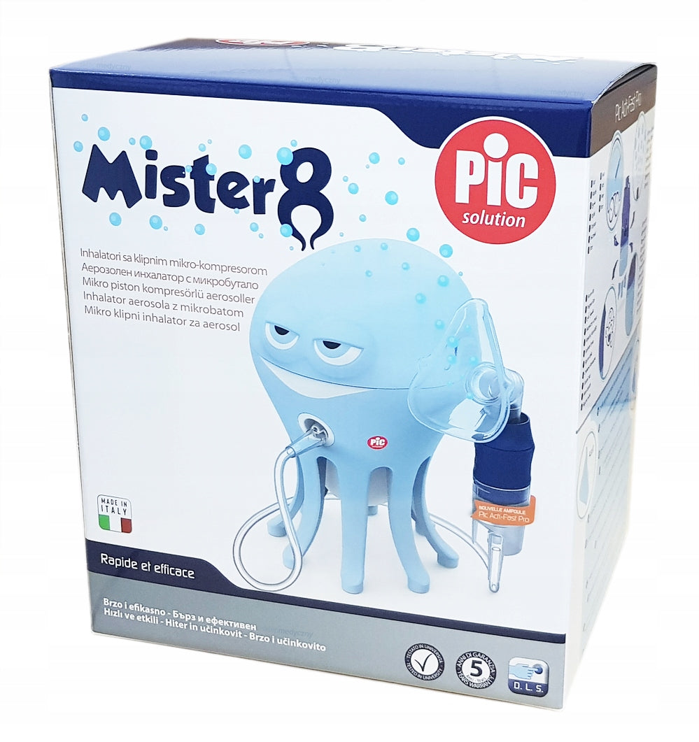 PIC Micropiston inhaler Mister 8 Octopus Batteries included no
