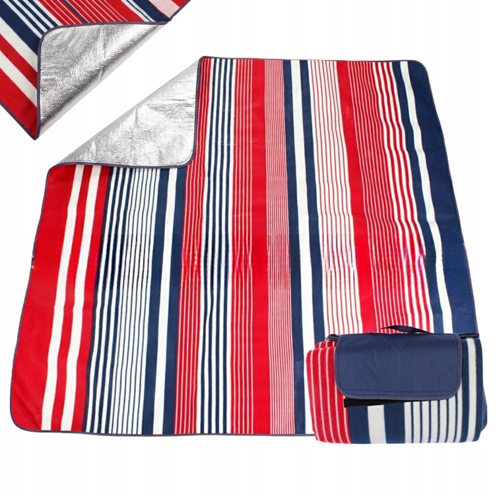 PICNIC BLANKET 200x200 XXL BEACH HIKING MAT WATERPROOF INSULATION Packaging status original