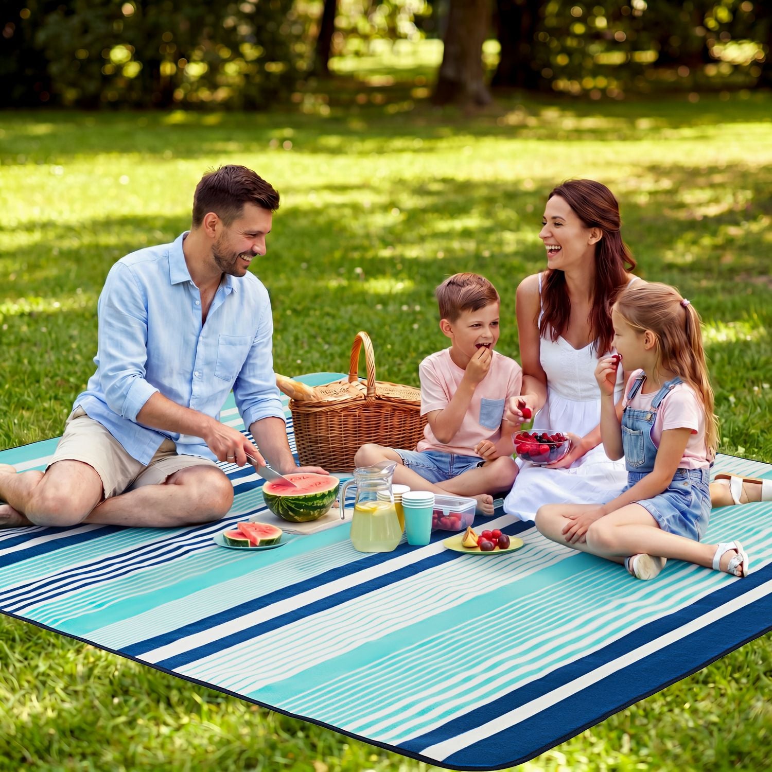 PICNIC BLANKET BEACH MAT INSULATION 200X200 WATERPROOF TOURIST OUTTEC Packaging status original