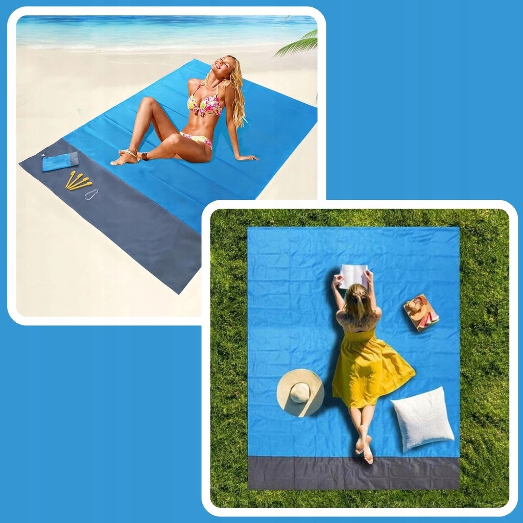 PICNIC BLANKET CAMPING MAT WATERPROOF 200x210cm FOR BEACHES WATER XXL EAN (GTIN) 5906186331318