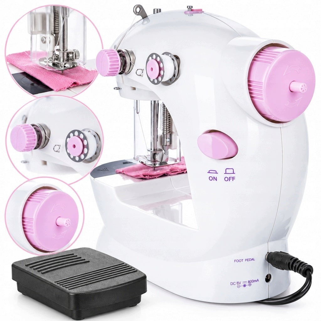 PICOLLO DESIGNER EDUCATIONAL TOY SEWING MACHINE CHILDREN WHITE