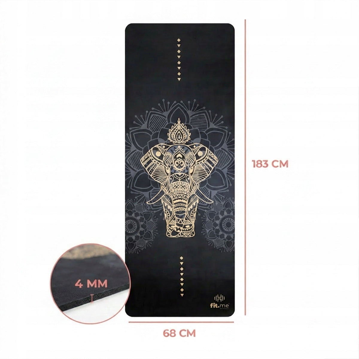PILATES EXERCISE YOGA MAT SUEDE NON-SLIP STABLE SOFT Manufacturer code FM244