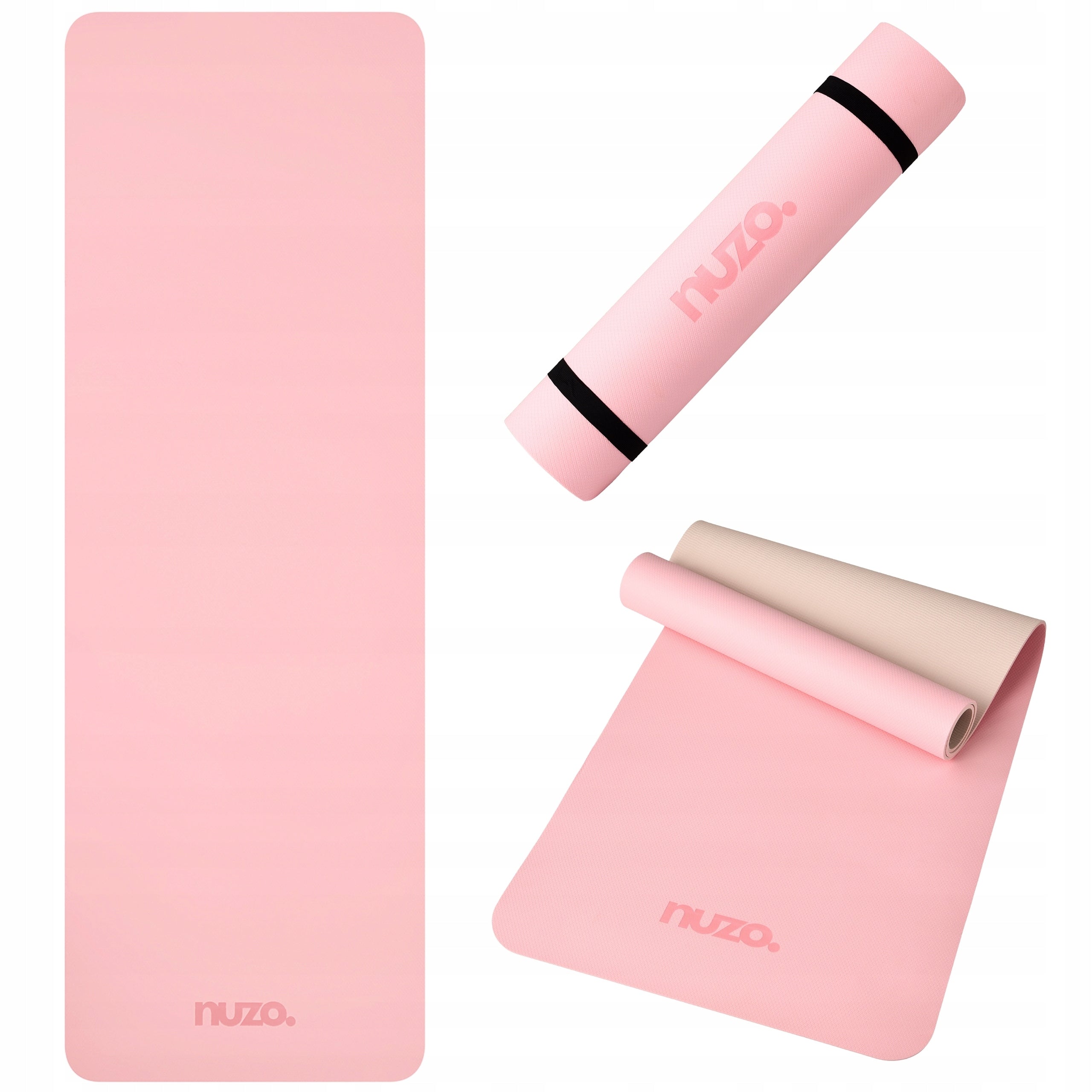 PILATES GYMNASTICS YOGA EXERCISE MAT NON-SLIP WITH 6MM HANDLE