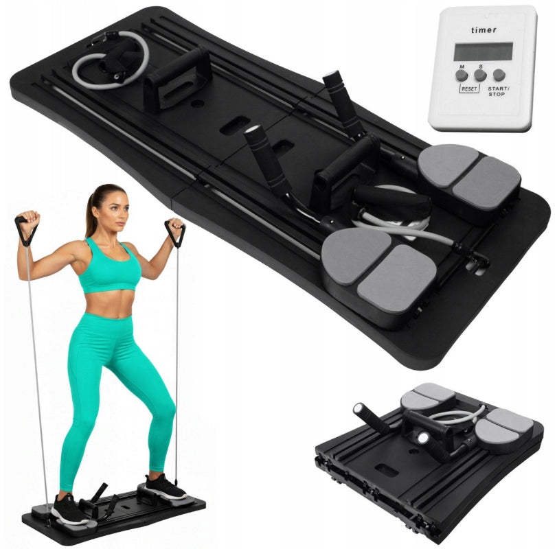 PILATES REFORMER EXERCISE BOARD FOR HOME FITNESS TRAINING FOLDING LED Packaging status original