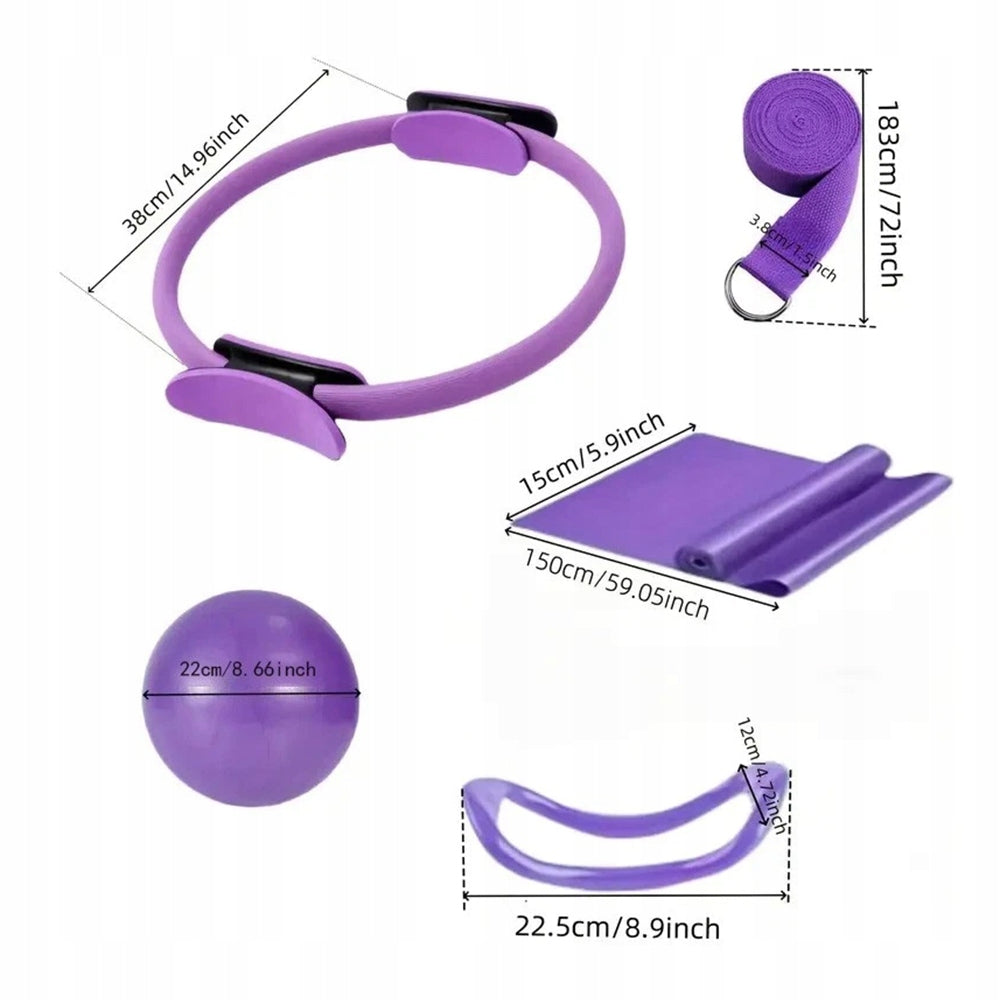 PILATES SET 5 PARTS WITH BALL FOR EXERCISE AND BODY SHAPING Brand no brand