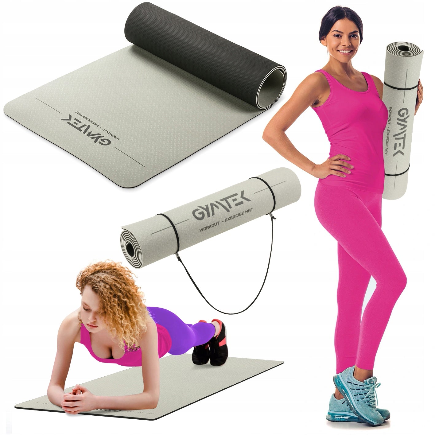 PILATES YOGA EXERCISE MAT GYMNASTIC MAT TPE 0,6CM GYMTEK