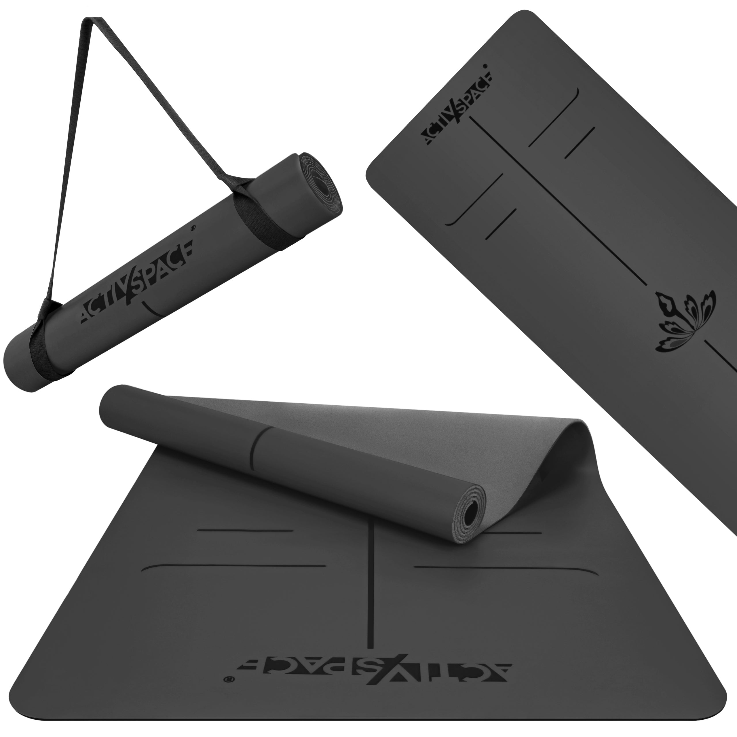 PILATES YOGA EXERCISE PU MAT FITNESS LARGE NON-SLIP MAT PRO