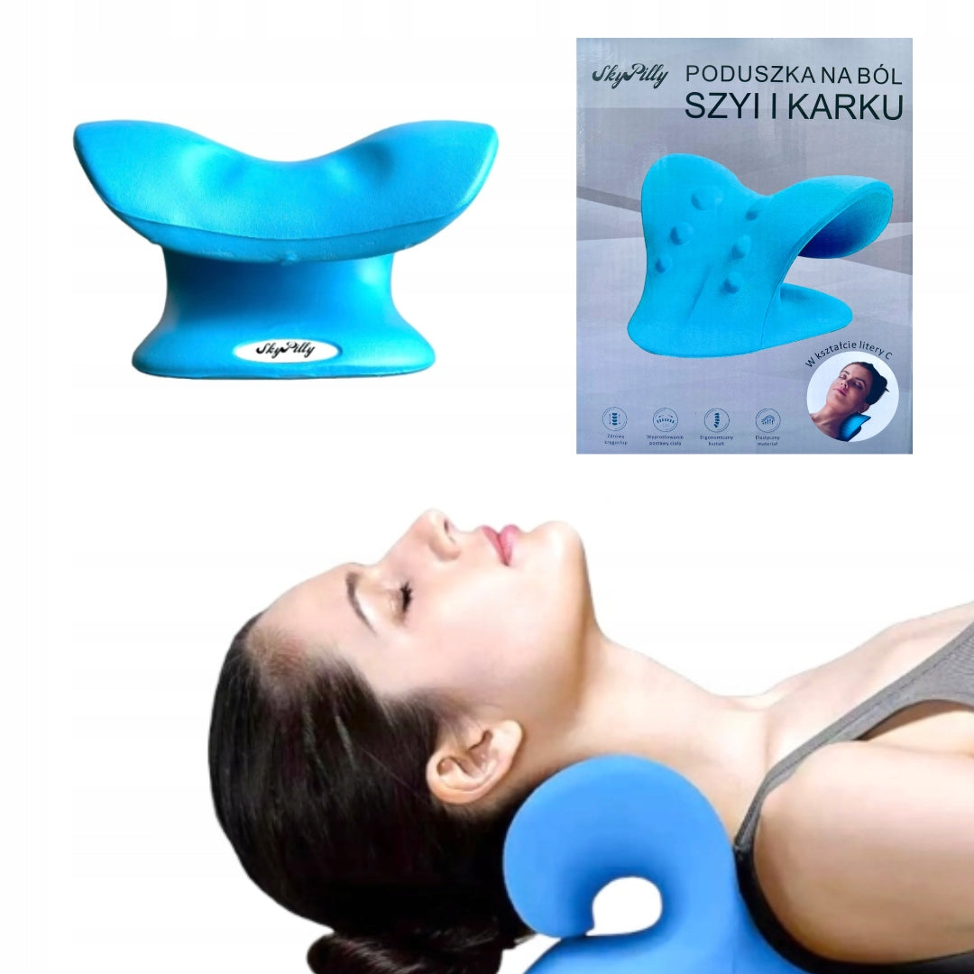 PILLOW FOR BACK NECK PAIN STRETCHING BRAND SKYPILLY